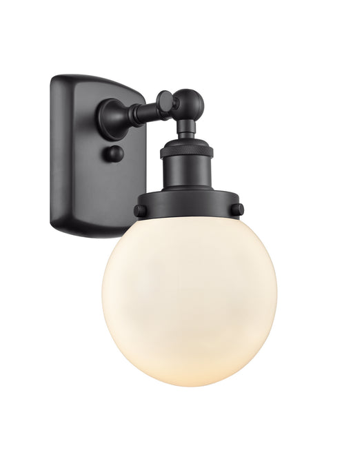 Innovations - 916-1W-BK-G201-6 - One Light Wall Sconce - Ballston - Matte Black