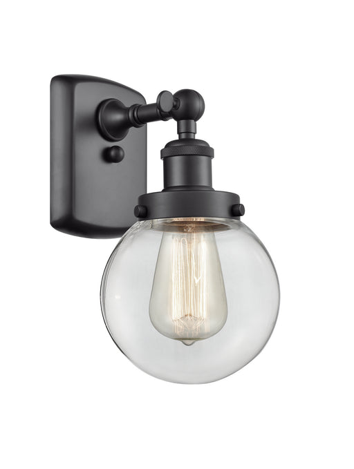 Innovations - 916-1W-BK-G202-6 - One Light Wall Sconce - Ballston - Matte Black