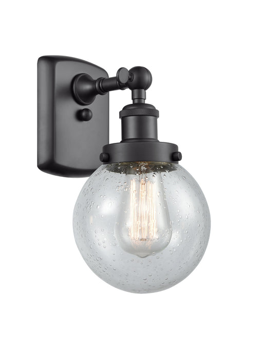 Innovations - 916-1W-BK-G204-6 - One Light Wall Sconce - Ballston - Matte Black