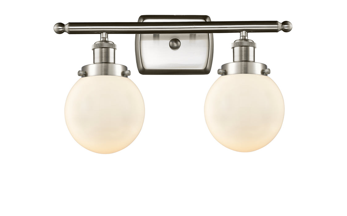 Innovations - 916-2W-SN-G201-6 - Two Light Bath Vanity - Ballston - Brushed Satin Nickel