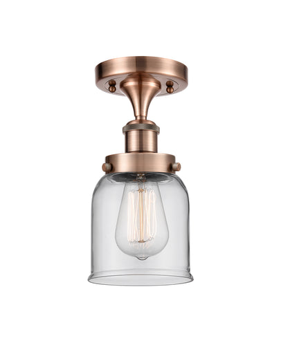 Ballston Urban One Light Semi-Flush Mount Antique Copper