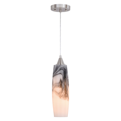 Vaxcel - P0326 - One Light Mini Pendant - Milano - Satin Nickel