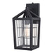 Vaxcel - T0589 - One Light Outdoor Wall Mount - Gage - Volcanic Black