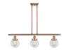 Innovations - 916-3I-AC-G202-6 - Three Light Island Pendant - Ballston - Antique Copper