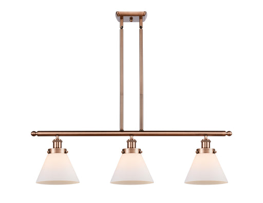 Ballston Urban Three Light Island Pendant Antique Copper