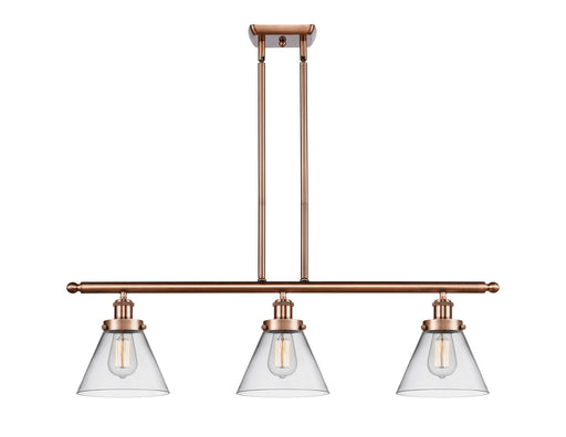 Innovations - 916-3I-AC-G42 - Three Light Island Pendant - Ballston - Antique Copper