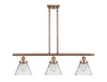 Innovations - 916-3I-AC-G42 - Three Light Island Pendant - Ballston - Antique Copper