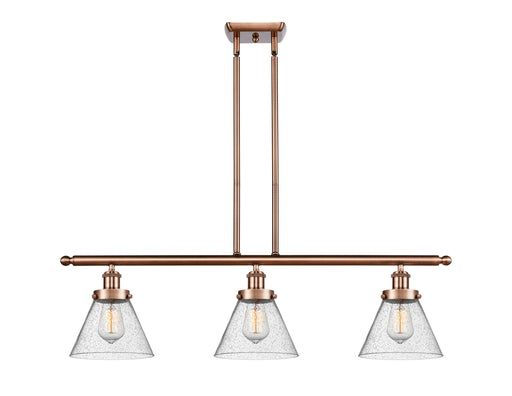 Ballston Urban Three Light Island Pendant Antique Copper