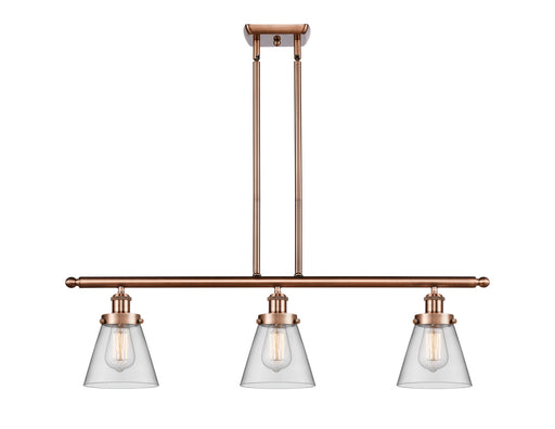 Innovations - 916-3I-AC-G62 - Three Light Island Pendant - Ballston - Antique Copper