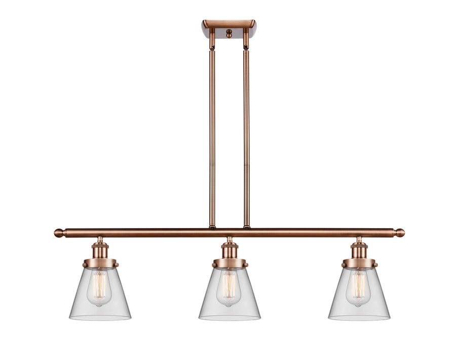 Innovations - 916-3I-AC-G62 - Three Light Island Pendant - Ballston - Antique Copper