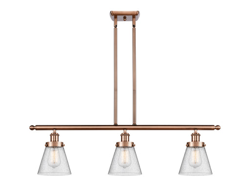 Innovations - 916-3I-AC-G64 - Three Light Island Pendant - Ballston - Antique Copper