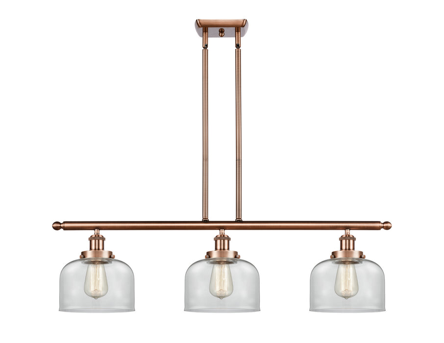 Innovations - 916-3I-AC-G72 - Three Light Island Pendant - Ballston - Antique Copper