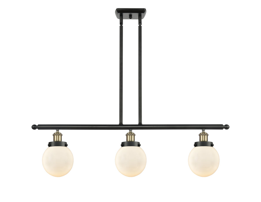 Innovations - 916-3I-BAB-G201-6 - Three Light Island Pendant - Ballston - Black Antique Brass