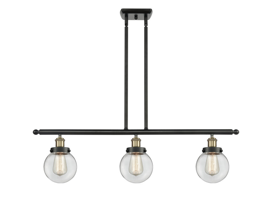 Innovations - 916-3I-BAB-G202-6 - Three Light Island Pendant - Ballston - Black Antique Brass