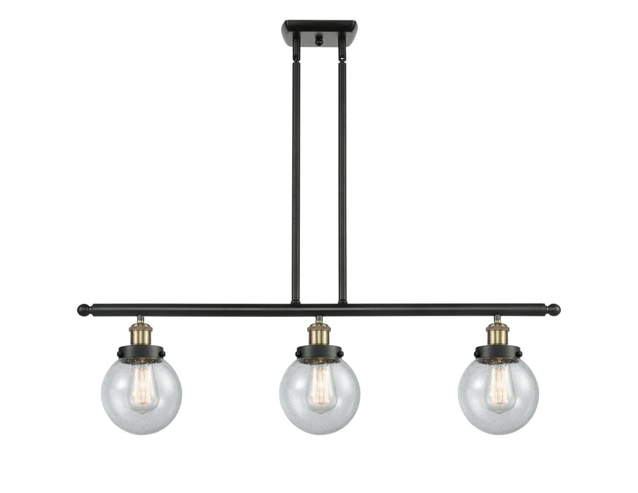 Innovations - 916-3I-BAB-G204-6 - Three Light Island Pendant - Ballston - Black Antique Brass