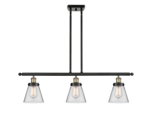 Ballston Urban Three Light Island Pendant Black Antique Brass