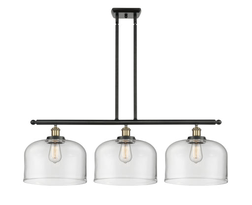 Ballston Urban Three Light Island Pendant Black Antique Brass