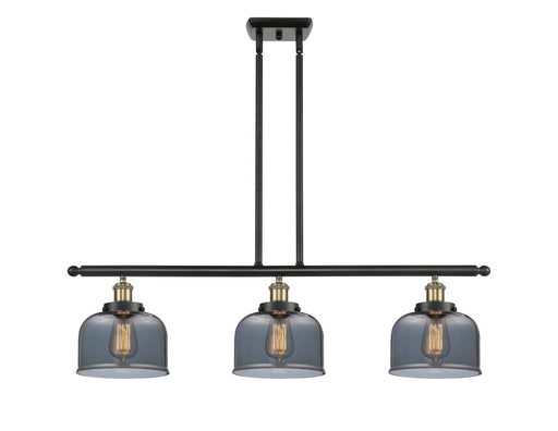 Ballston Urban Three Light Island Pendant Black Antique Brass