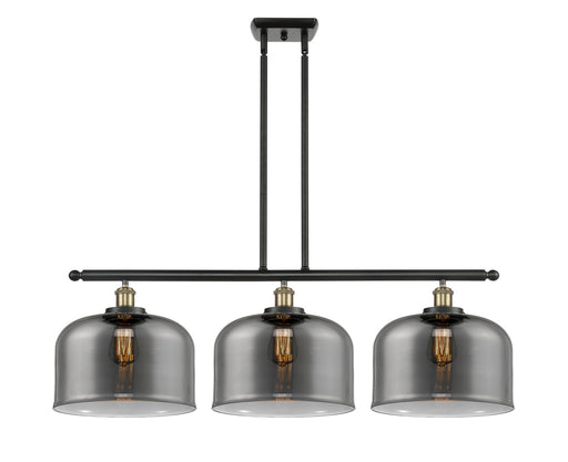 Ballston Urban Three Light Island Pendant Black Antique Brass