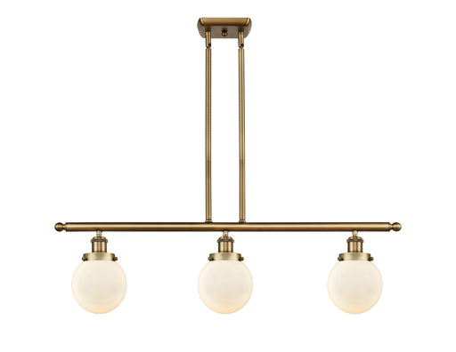 Innovations - 916-3I-BB-G201-6 - Three Light Island Pendant - Ballston - Brushed Brass