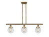 Innovations - 916-3I-BB-G202-6-LED - LED Island Pendant - Ballston - Brushed Brass