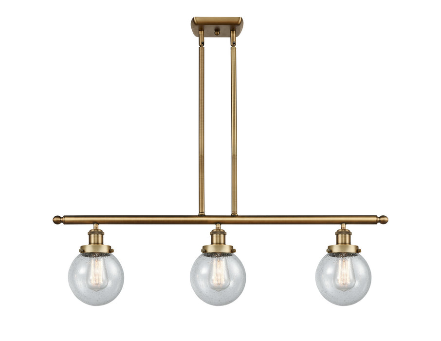 Innovations - 916-3I-BB-G204-6-LED - LED Island Pendant - Ballston - Brushed Brass