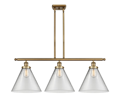 Innovations - 916-3I-BB-G42-L - Three Light Island Pendant - Ballston - Brushed Brass