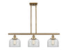 Innovations - 916-3I-BB-G72 - Three Light Island Pendant - Ballston - Brushed Brass