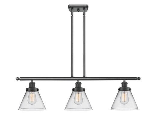 Ballston Urban Three Light Island Pendant Matte Black