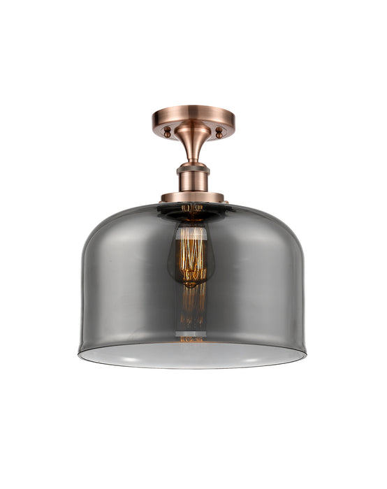 Innovations - 916-1C-AC-G73-L - One Light Semi-Flush Mount - Ballston - Antique Copper
