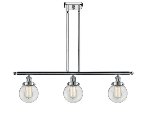 Innovations - 916-3I-PC-G202-6 - Three Light Island Pendant - Ballston - Polished Chrome