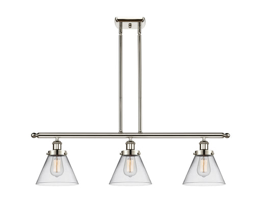 Ballston Urban Three Light Island Pendant Polished Nickel