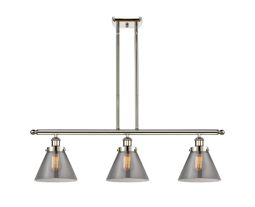 Ballston Urban Three Light Island Pendant Polished Nickel