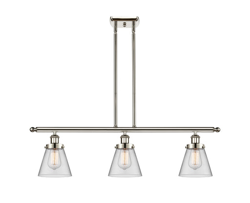 Ballston Urban Three Light Island Pendant Polished Nickel