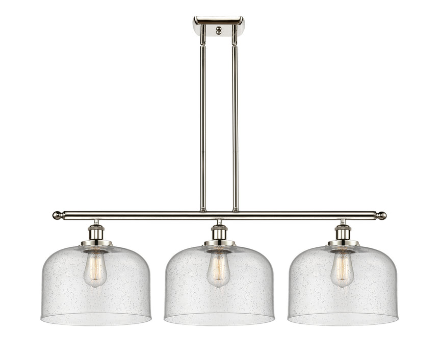 Innovations - 916-3I-PN-G74-L - Three Light Island Pendant - Ballston - Polished Nickel