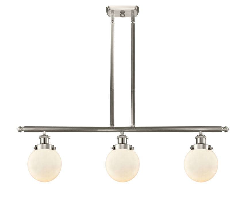 Innovations - 916-3I-SN-G201-6 - Three Light Island Pendant - Ballston - Brushed Satin Nickel