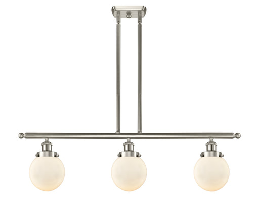 Innovations - 916-3I-SN-G201-6-LED - LED Island Pendant - Ballston - Brushed Satin Nickel