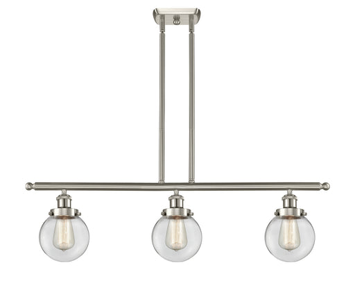 Innovations - 916-3I-SN-G202-6 - Three Light Island Pendant - Ballston - Brushed Satin Nickel