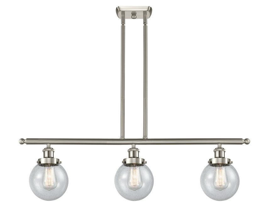 Innovations - 916-3I-SN-G204-6 - Three Light Island Pendant - Ballston - Brushed Satin Nickel