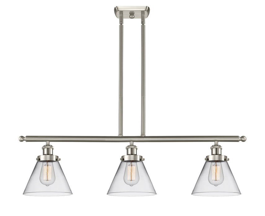 Innovations - 916-3I-SN-G42 - Three Light Island Pendant - Ballston - Brushed Satin Nickel