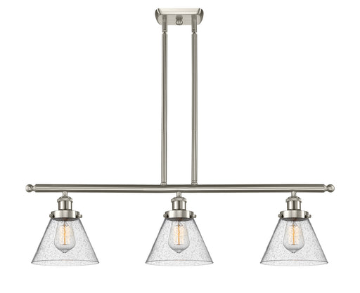 Innovations - 916-3I-SN-G44 - Three Light Island Pendant - Ballston - Brushed Satin Nickel