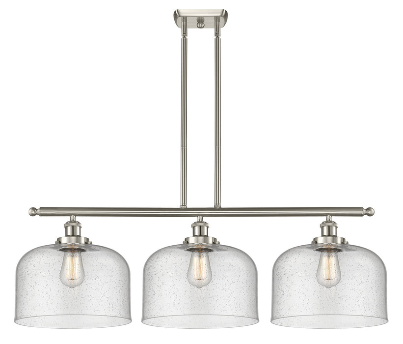 Innovations - 916-3I-SN-G74-L - Three Light Island Pendant - Ballston - Brushed Satin Nickel