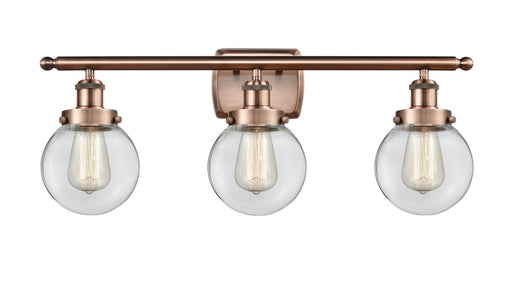Ballston Urban Three Light Bath Vanity Antique Copper