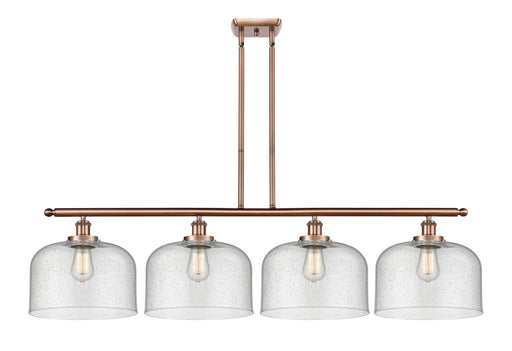 Innovations - 916-4I-AC-G74-L - Four Light Island Pendant - Ballston - Antique Copper