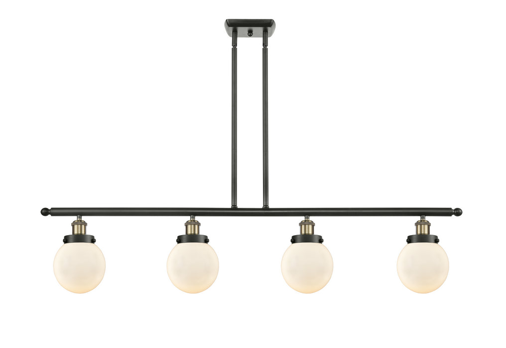 Innovations - 916-4I-BAB-G201-6 - Four Light Island Pendant - Ballston - Black Antique Brass