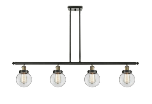 Innovations - 916-4I-BAB-G202-6 - Four Light Island Pendant - Ballston - Black Antique Brass