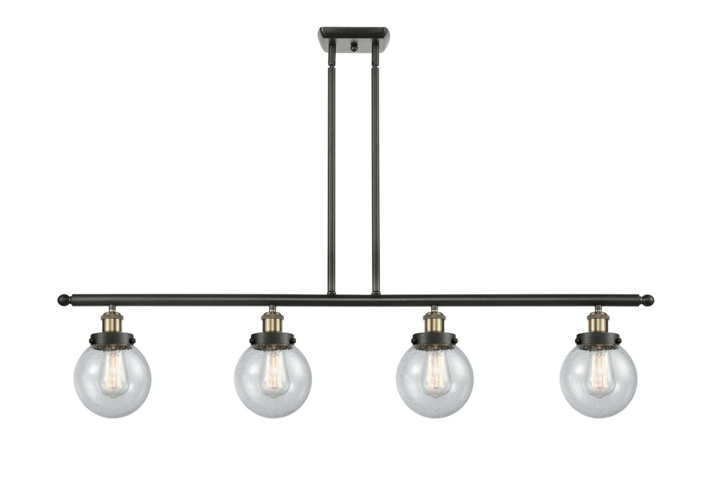 Innovations - 916-4I-BAB-G204-6 - Four Light Island Pendant - Ballston - Black Antique Brass