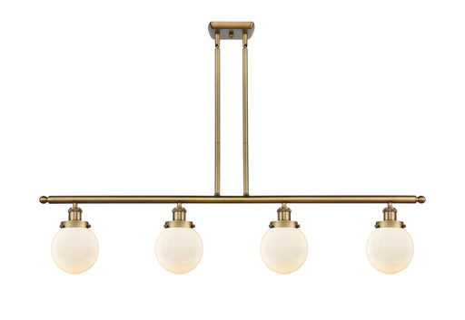 Innovations - 916-4I-BB-G201-6 - Four Light Island Pendant - Ballston - Brushed Brass