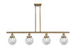 Innovations - 916-4I-BB-G204-6-LED - LED Island Pendant - Ballston - Brushed Brass
