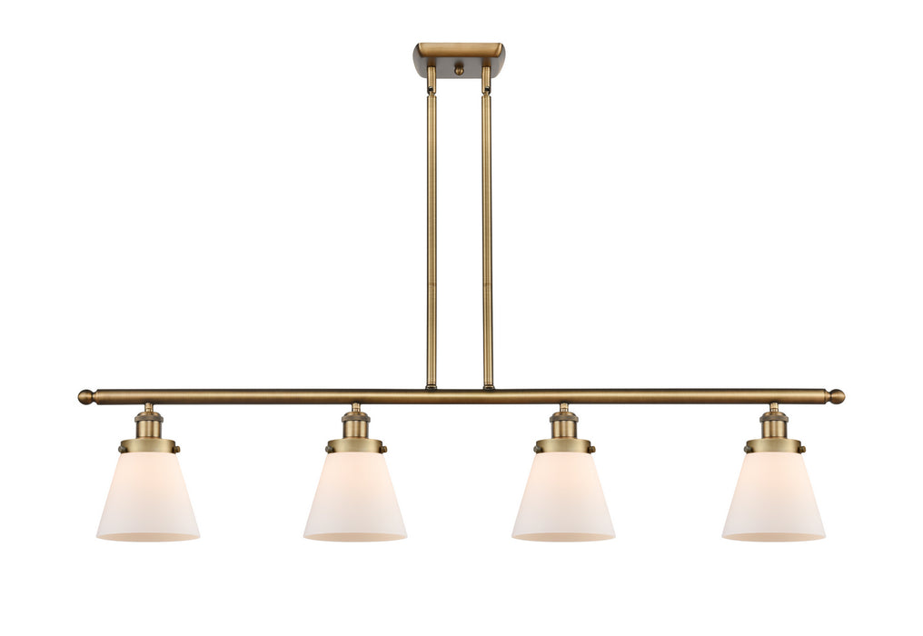 Innovations - 916-4I-BB-G61 - Four Light Island Pendant - Ballston - Brushed Brass